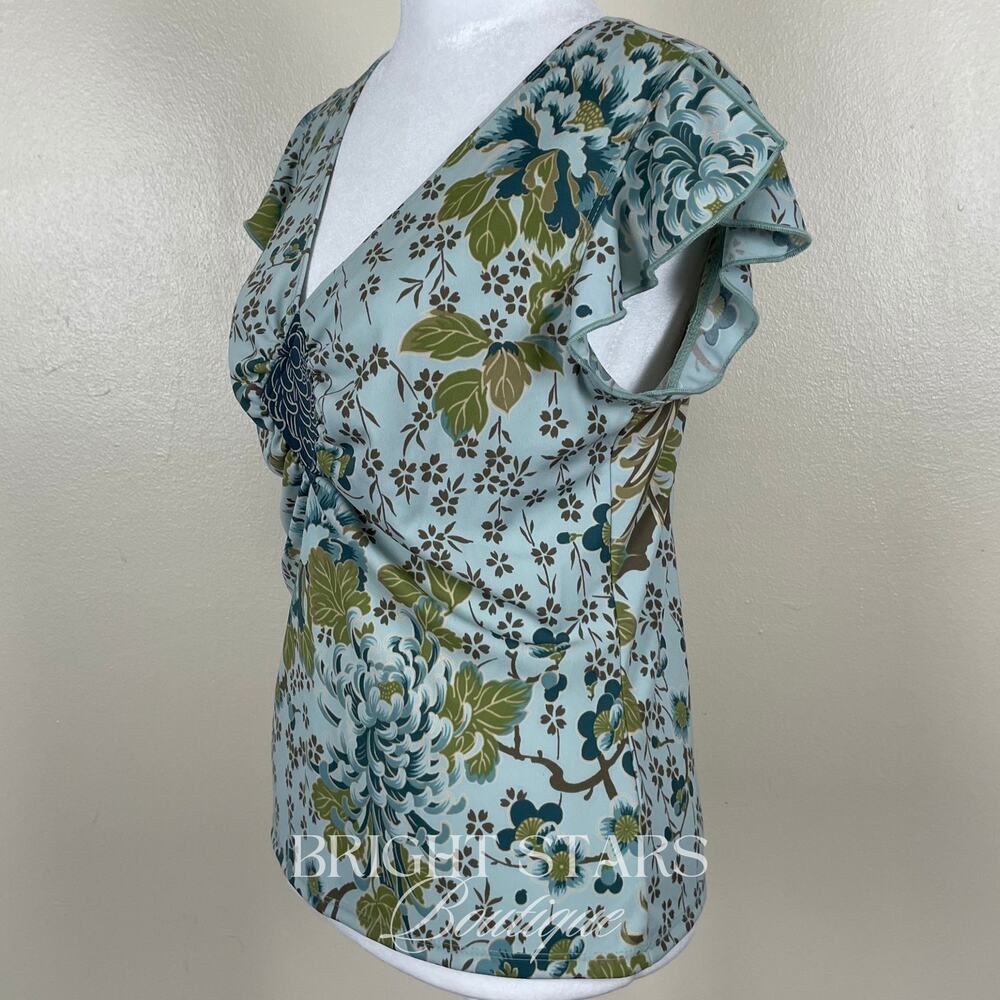 Rare Vintage Print Top ATL Style Color ASO Rory Gilmore Girls Y2K Floral - Picture 7 of 11
